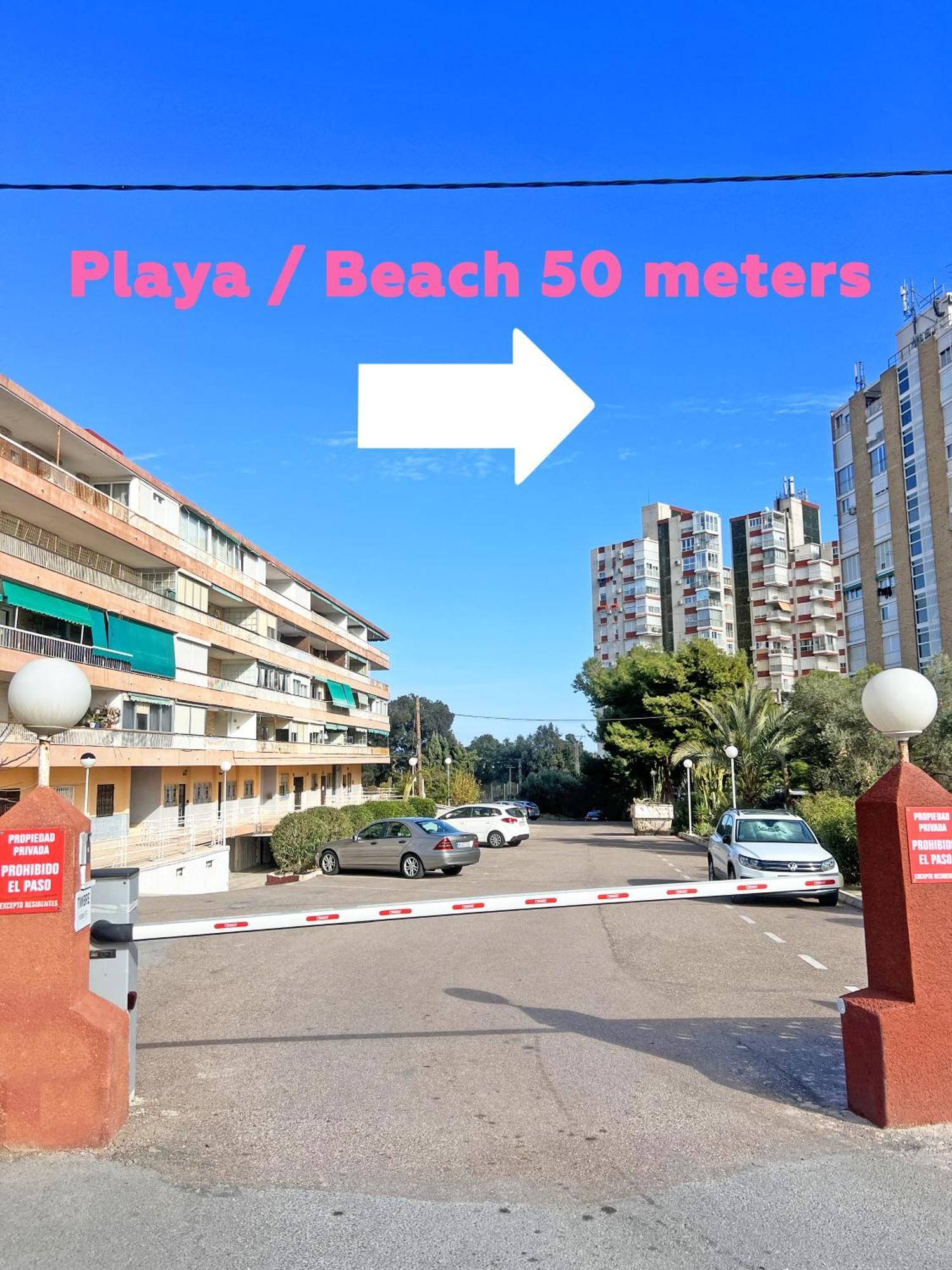 Апартаменты A 100M De La Playa. 2 Hab. A/C Аликанте Экстерьер фото